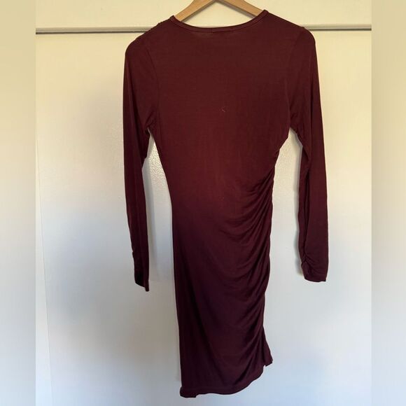 Sundry Burgundy Midi Dress - Picture 9 of 9